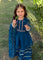 Chiffon 3 Piece Blue Chiffon Suit