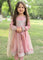 3 Piece Tissue Pink Embroidered Frock