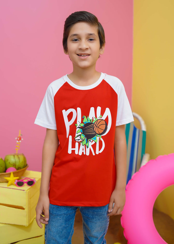 Printed Trendy T-Shirt For Boys