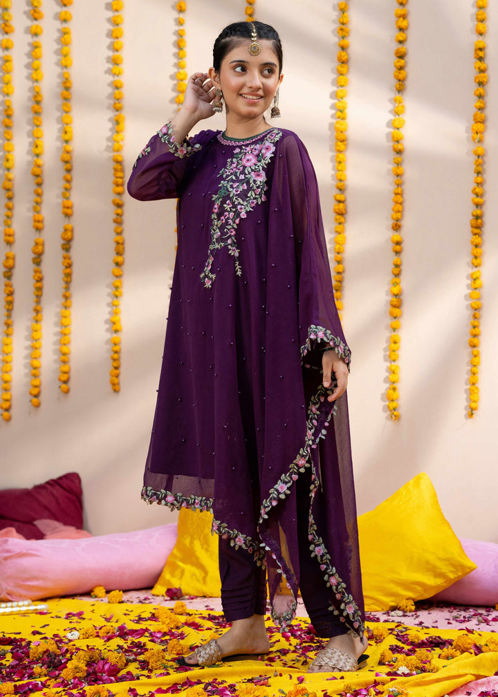 Embroidered Rawsilk 3 Piece Suit