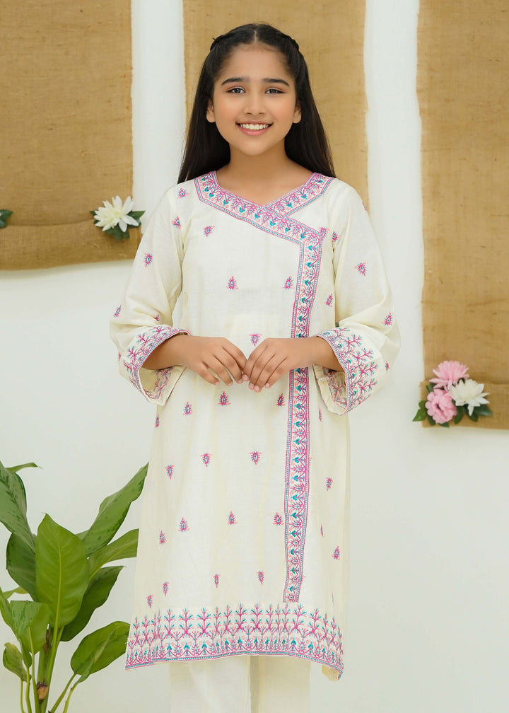 Khaddar embroidered dress