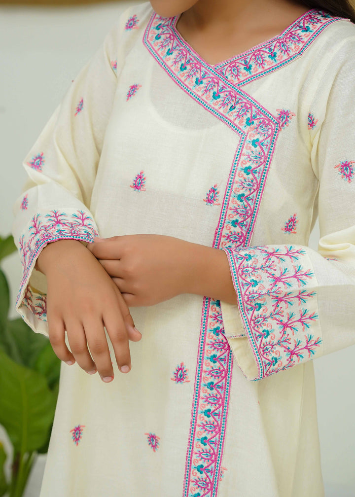 Khaddar embroidered dress