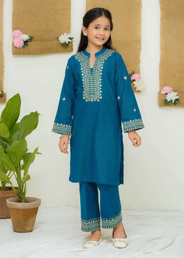 kids khaddar 2 piece suit