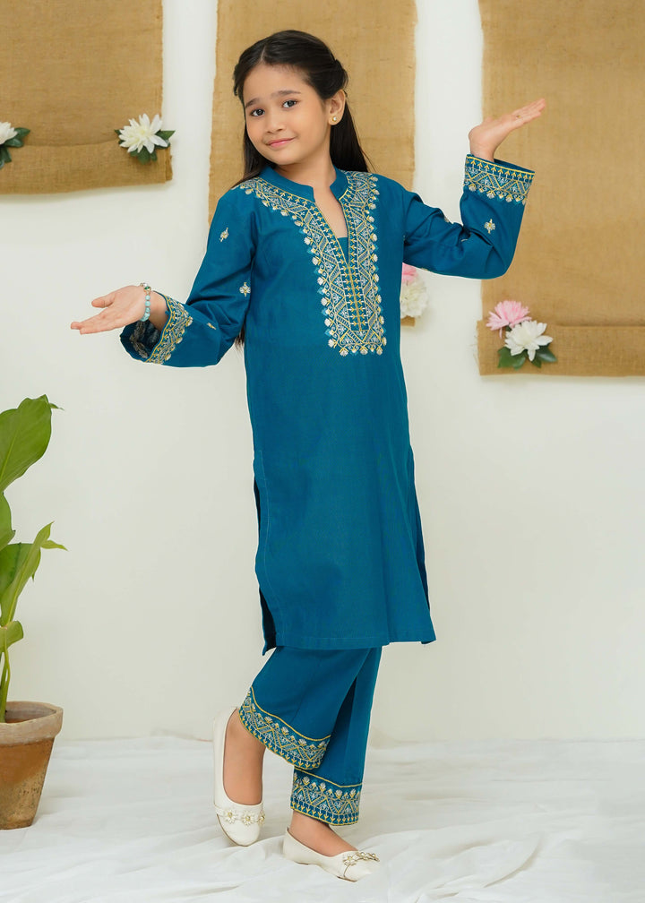 kids khaddar 2 piece suit