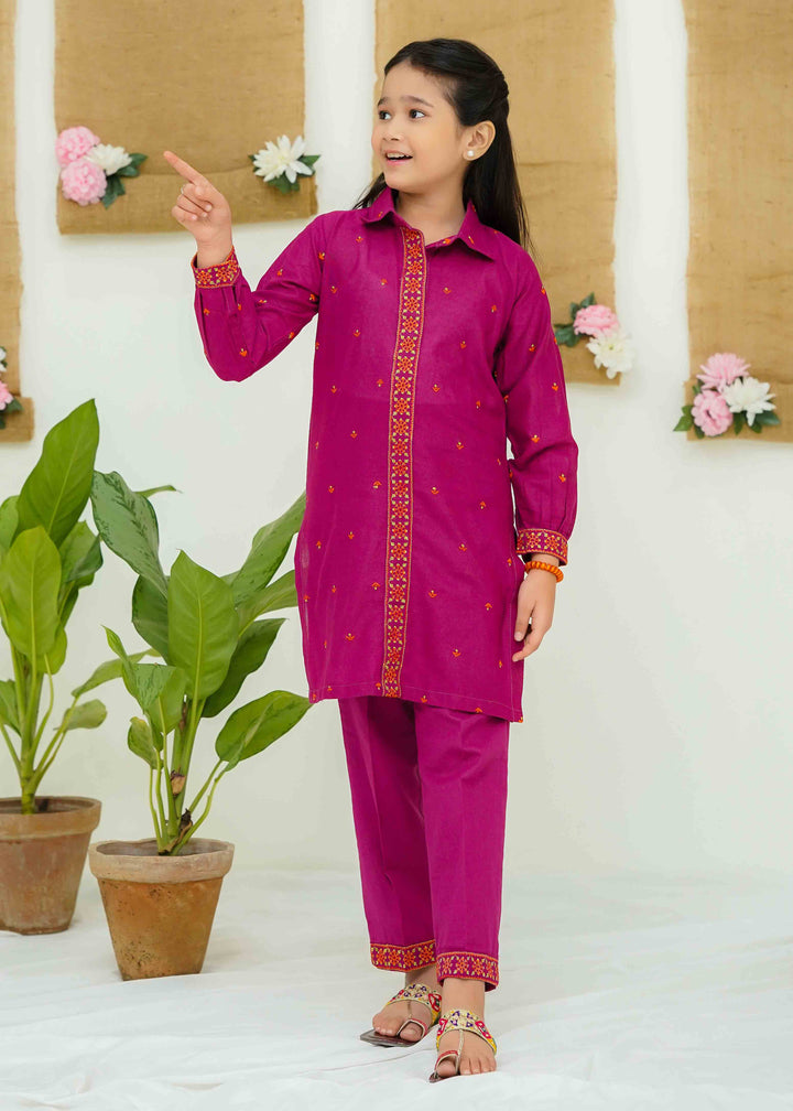 khaddar embroidered 2 piece suit