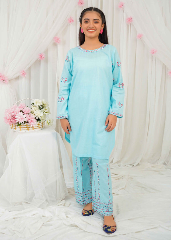 Embroidered Womens 2 Piece Suit
