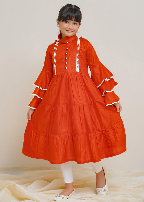 Girls Cotton Long Frock