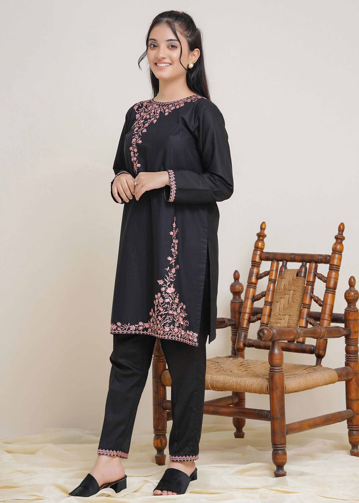 Black Kurta Womens 2 Piece Suit