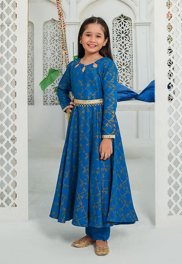 blue rawsilk 3 piece suit