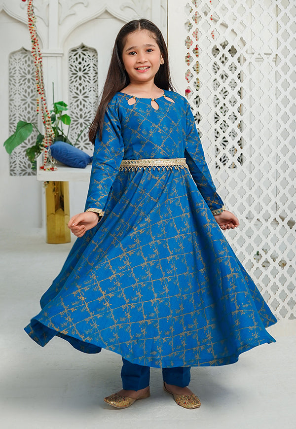 blue rawsilk 3 piece suit