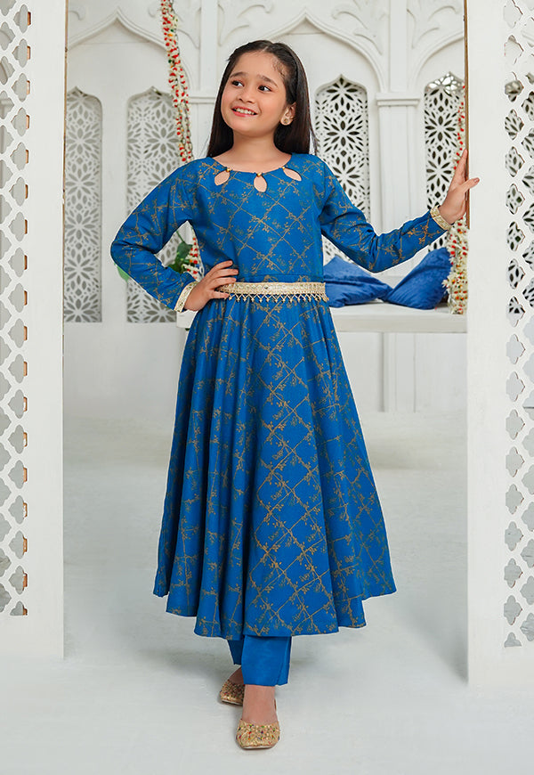 blue rawsilk 3 piece suit