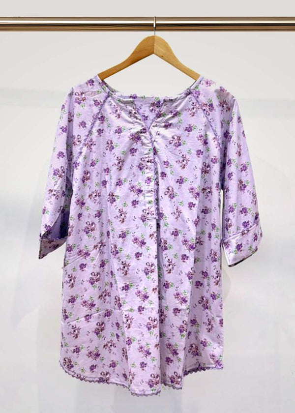 2 Piece Purple Printed Lawn Suit