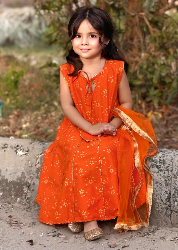 Girls Formal Festive Wear Cotton Dress