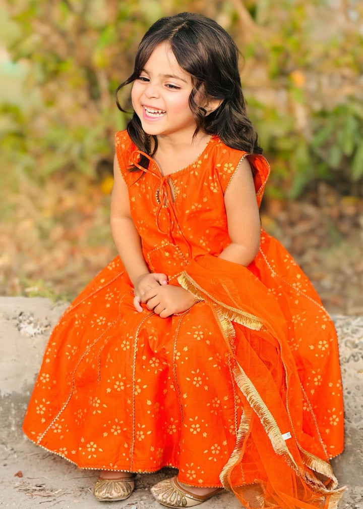 Girls Formal Festive Wear Cotton Dress