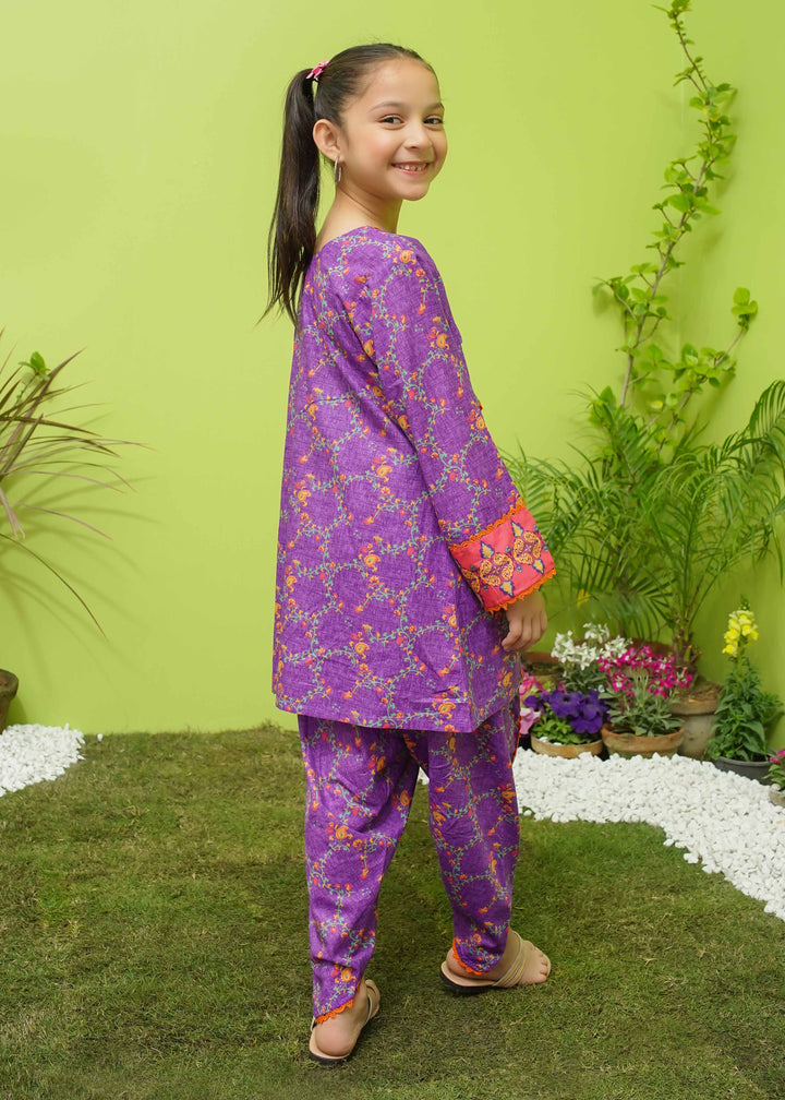 Girls Printed Lawn Suit
