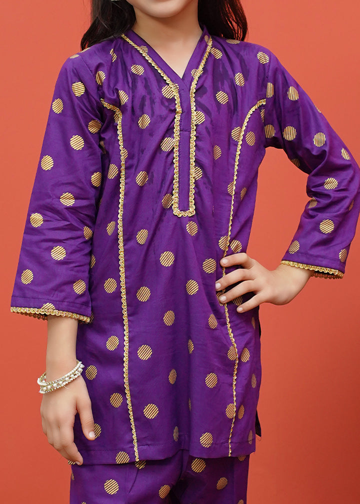 Toddlers Cambric Printed 2 Piece Suit