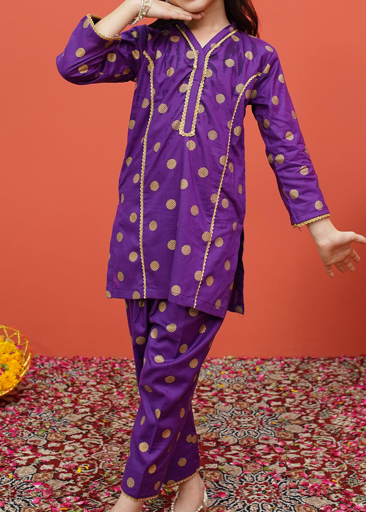 Toddlers Cambric Printed 2 Piece Suit