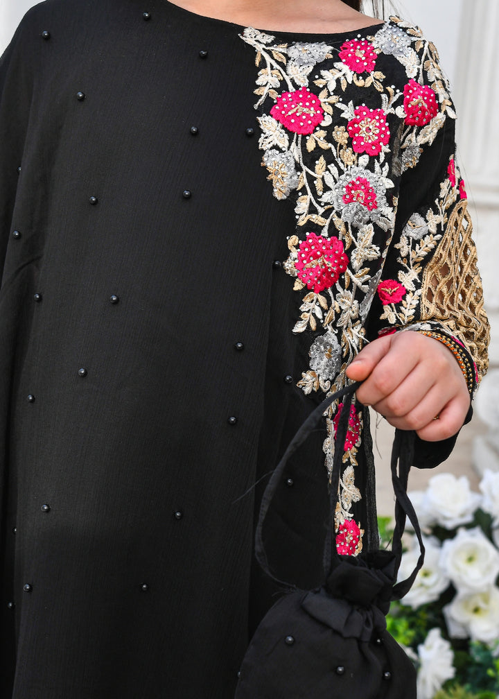 Pearl Cape Dress - Black - Modest Clothing