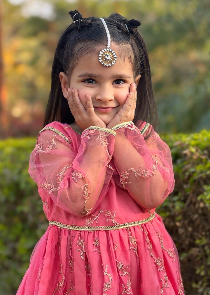 3 Piece Net Embroidered Suit