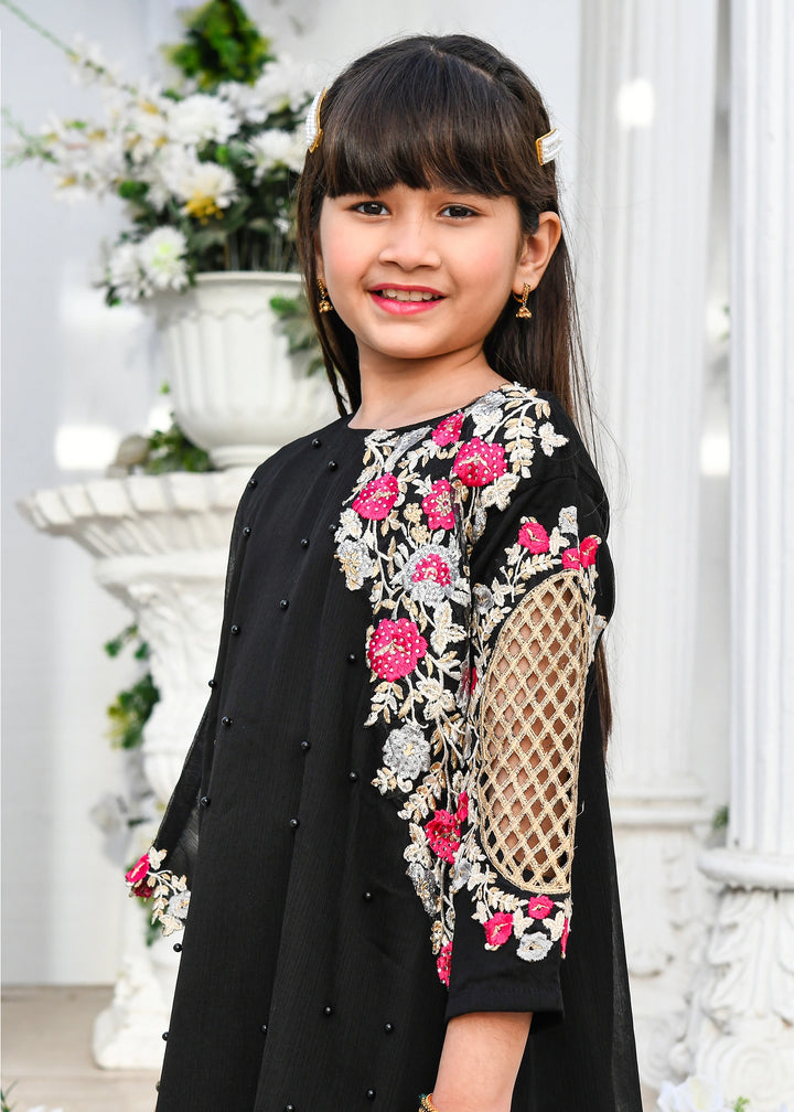 Pearl Cape Dress - Black - Modest Clothing