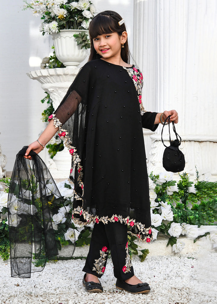 Pearl Cape Dress - Black - Modest Clothing