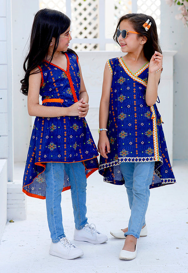 kids blue kurti