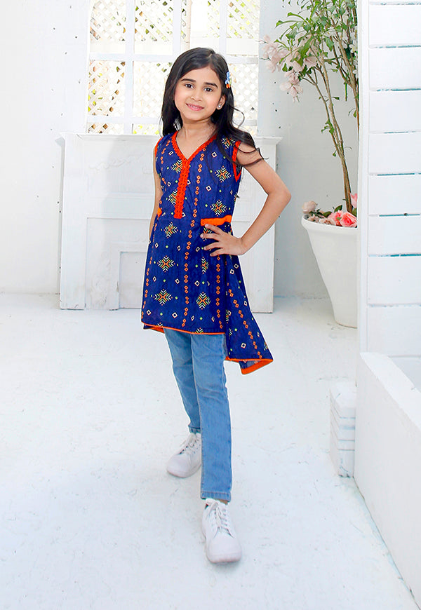 kids blue kurti