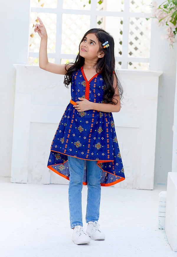 kids blue kurti