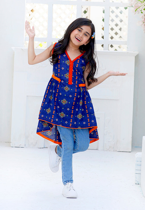 kids blue kurti