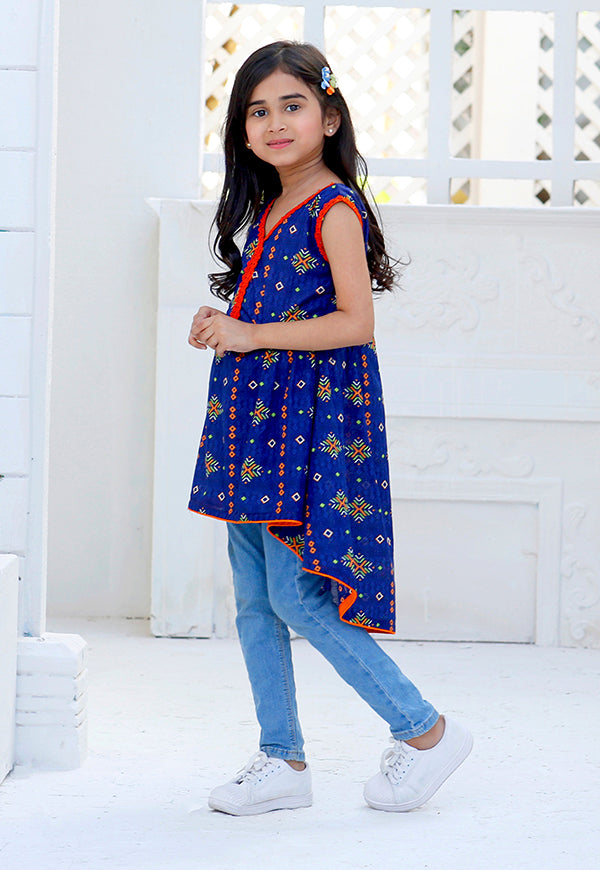 kids blue kurti