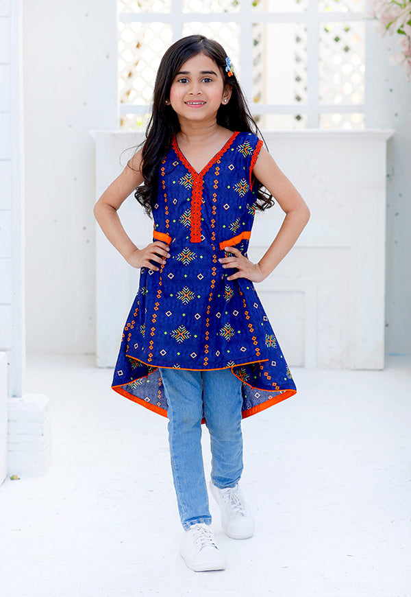 kids blue kurti