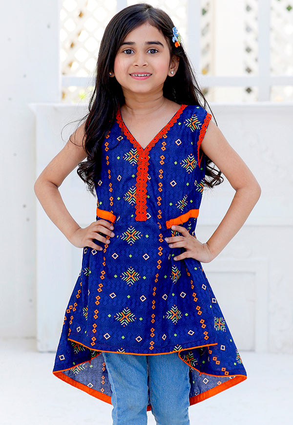 kids blue kurti