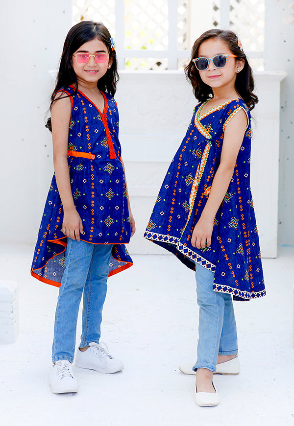 kids blue kurti