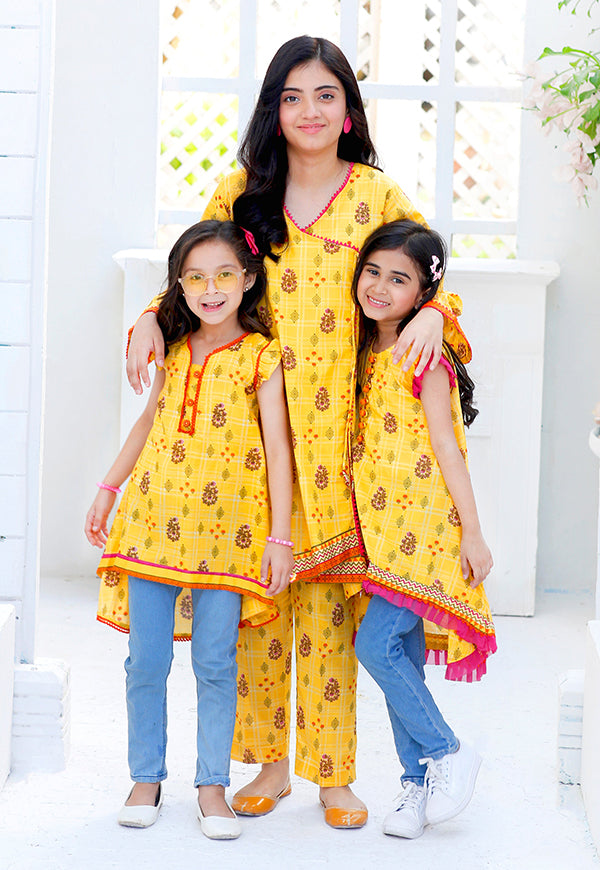 Yellow Girls Kurti