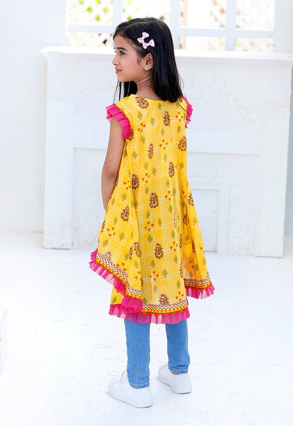 Yellow Girls Kurti