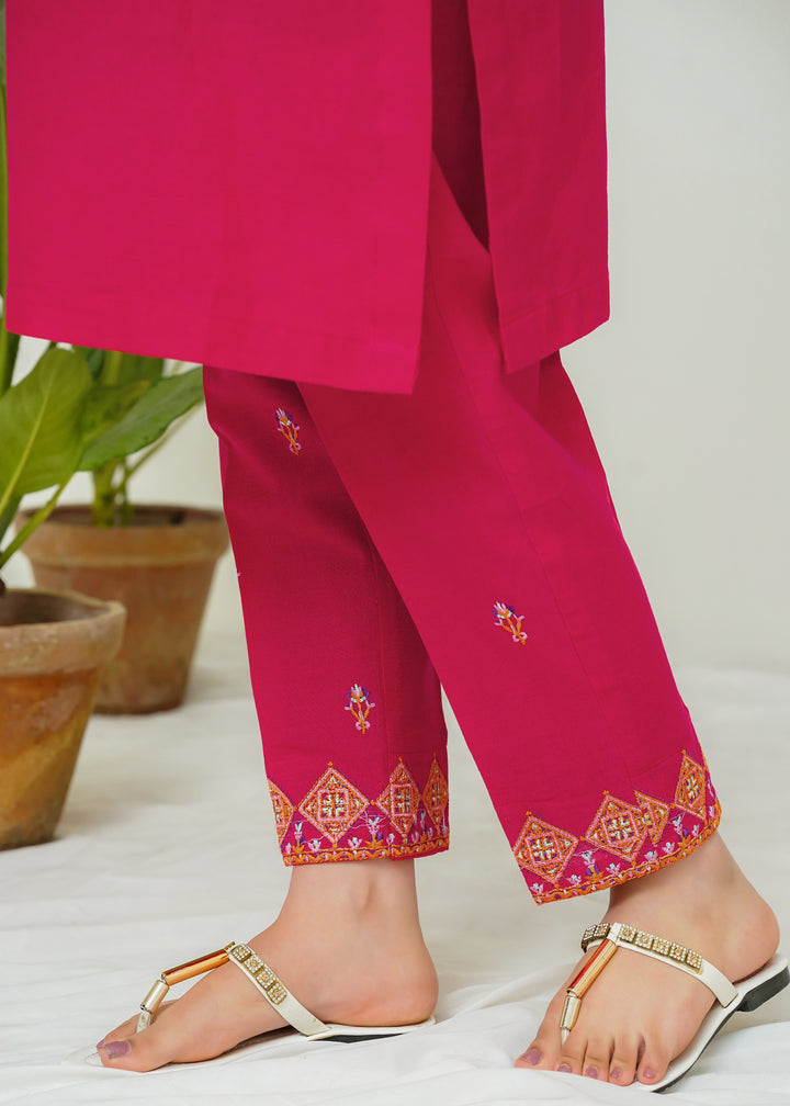Two Piece Embroidered Khaddar