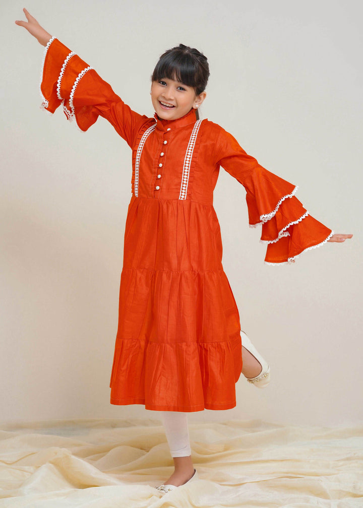 Girls Cotton Long Frock