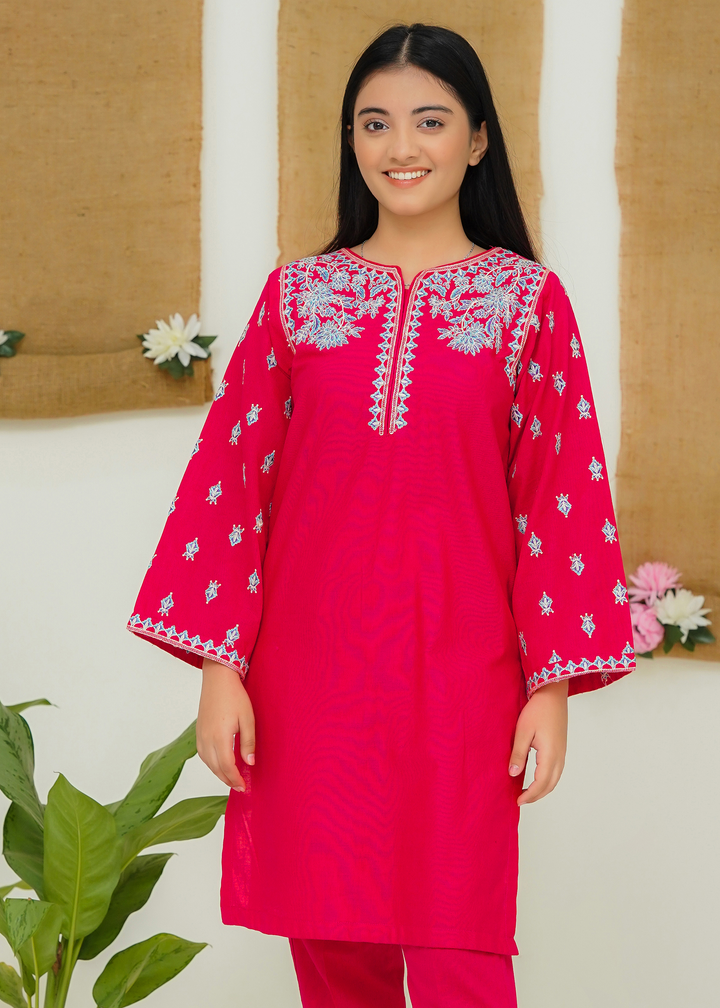 Khaddar Dress For Girl