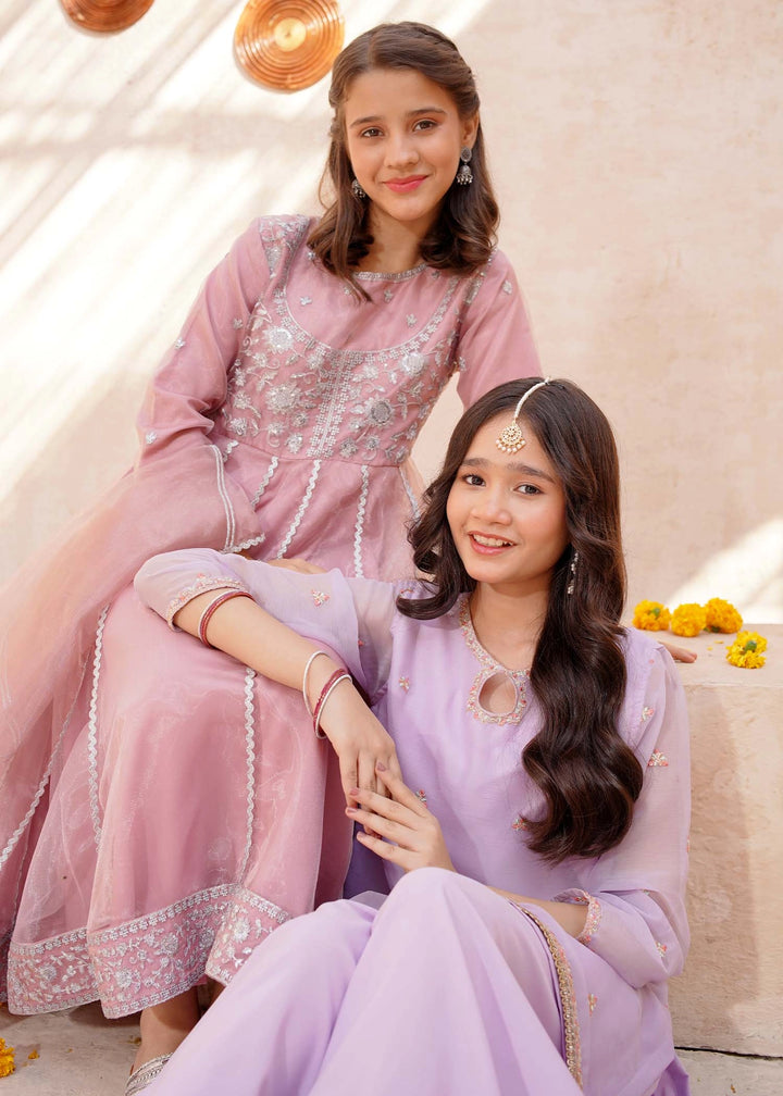Buy 3 Piece Tissue Pink Embroidered Frock – Modest Clothing