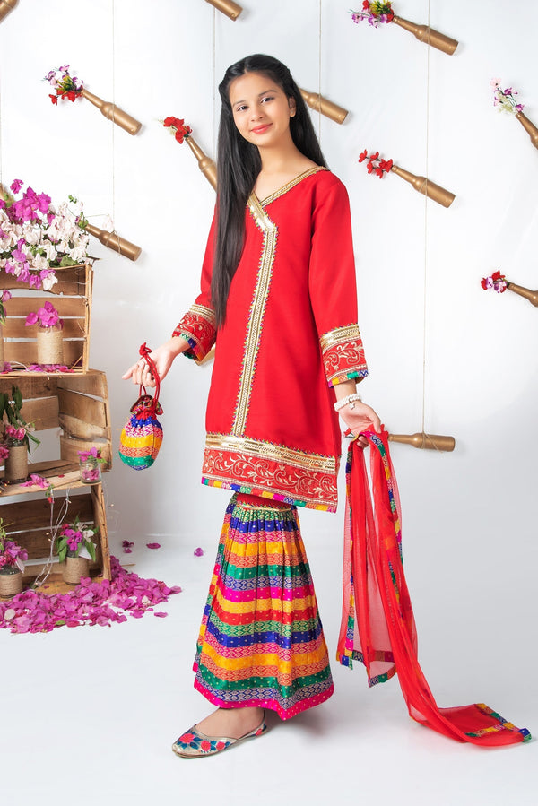 Mah e Noor - Red - Modest Clothing