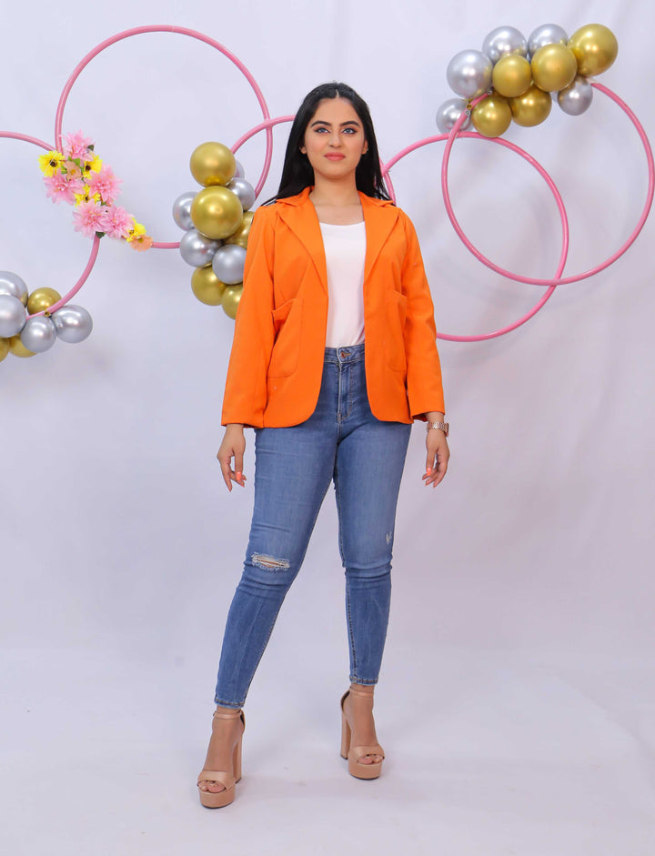 Notch Collar Jacket - Modest Clothing