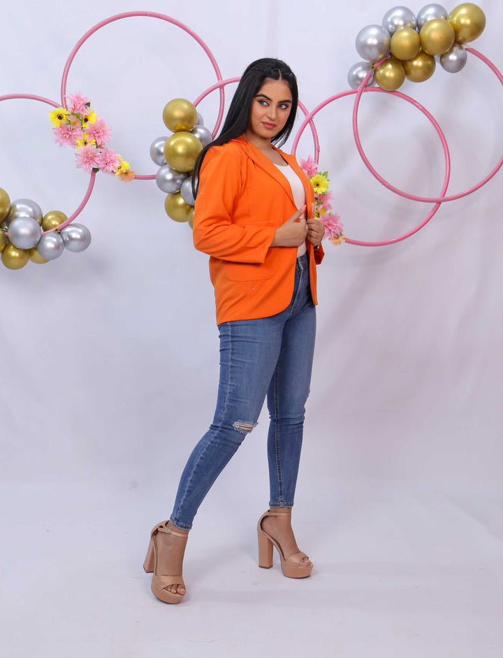 Notch Collar Jacket - Modest Clothing