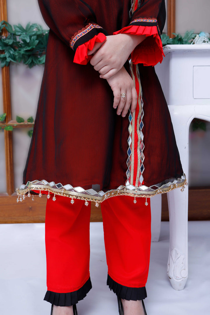 Mirror Strike - Red - Modest Clothing