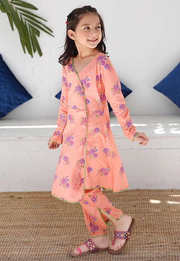 Kids Embroidered Cotton Lawn