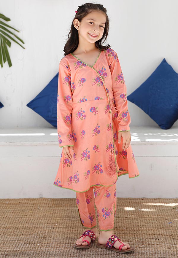 Kids Embroidered Cotton Lawn