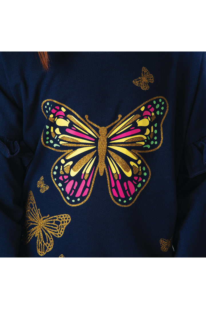 ButterFly Printed Girls T-Shirt Modest Clothing