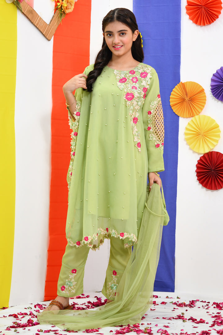 Pearl Cape Dress - Mint Love - Modest Clothing