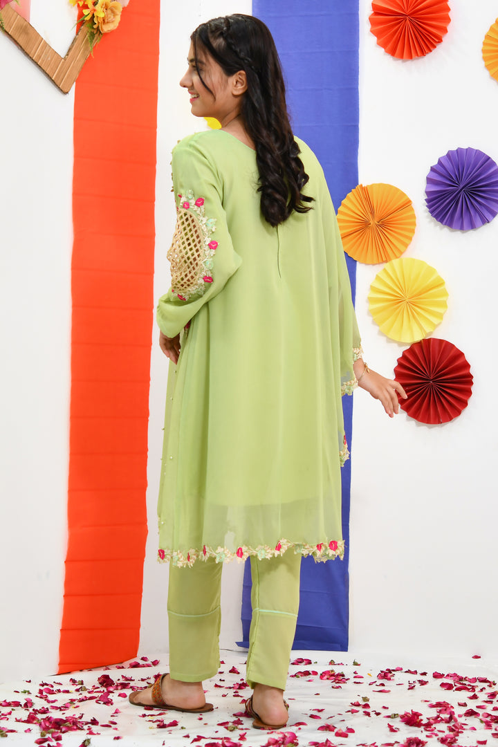 Pearl Cape Dress - Mint Love - Modest Clothing