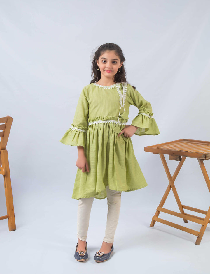 girls green kids clothes