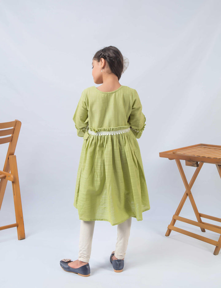 girls green kids clothes